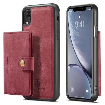 Magnetic Detachable Card Holder iPhone XR Case Leather Flip