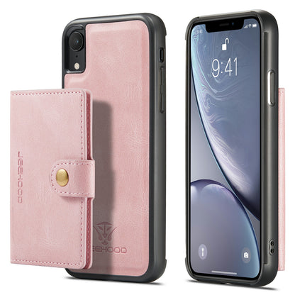 Magnetic Detachable Card Holder iPhone XR Case Leather Flip