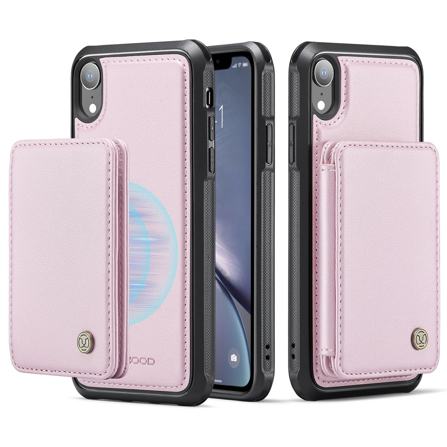 Magnetic Card Holder iPhone XR Case Detachable RFID Blocking