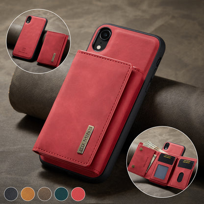 Retro Detachable Fold Wallet iPhone XR Case Magnetic Clip