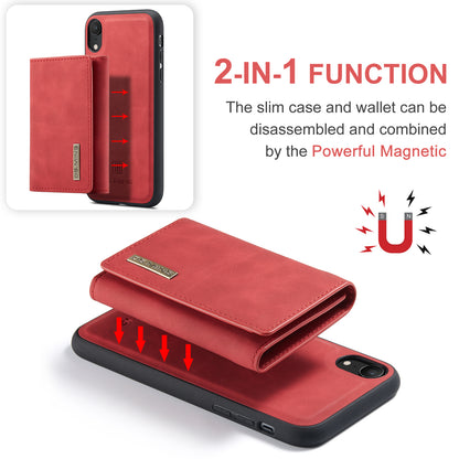 Retro Detachable Fold Wallet iPhone XR Case Magnetic Clip