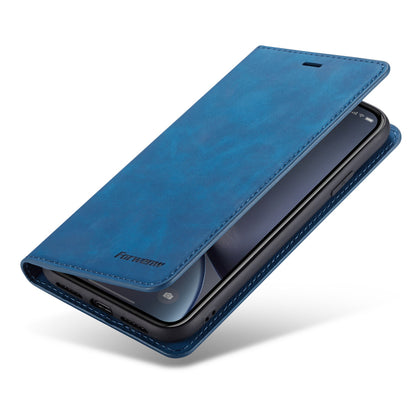 Illusion Slim Retro Leather iPhone XR Case Magnetic