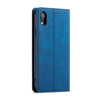 Illusion Slim Retro Leather iPhone XR Case Magnetic