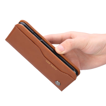 Classical Knead Leather iPhone XR Case with Notes Pocket