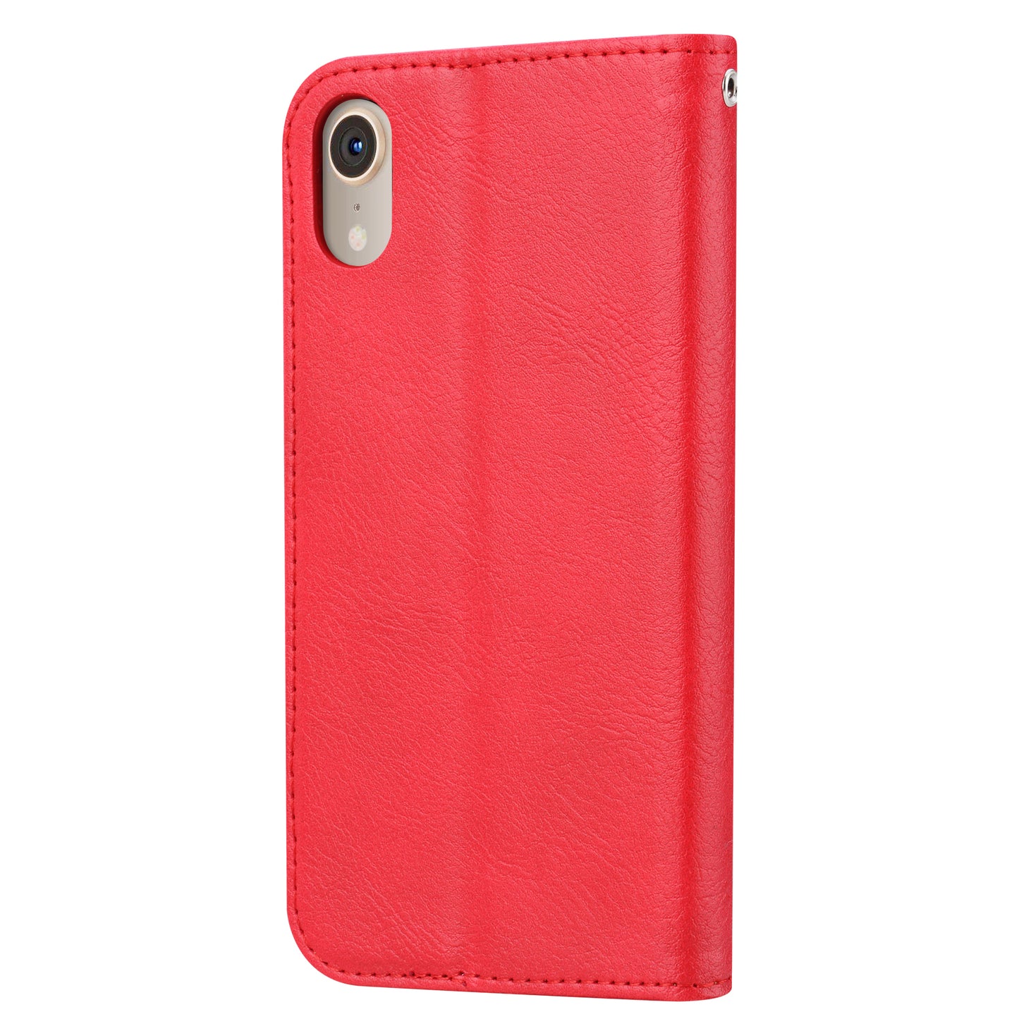 Classical Knead Leather iPhone XR Case with Notes Pocket