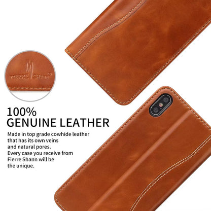 West Gun Crow Genuine Leather iPhone XR Case Wallet