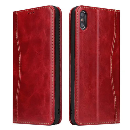 West Gun Crow Genuine Leather iPhone XR Case Wallet