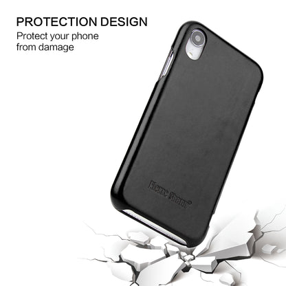 Fixate Real Crow Leather iPhone XR Case Flip