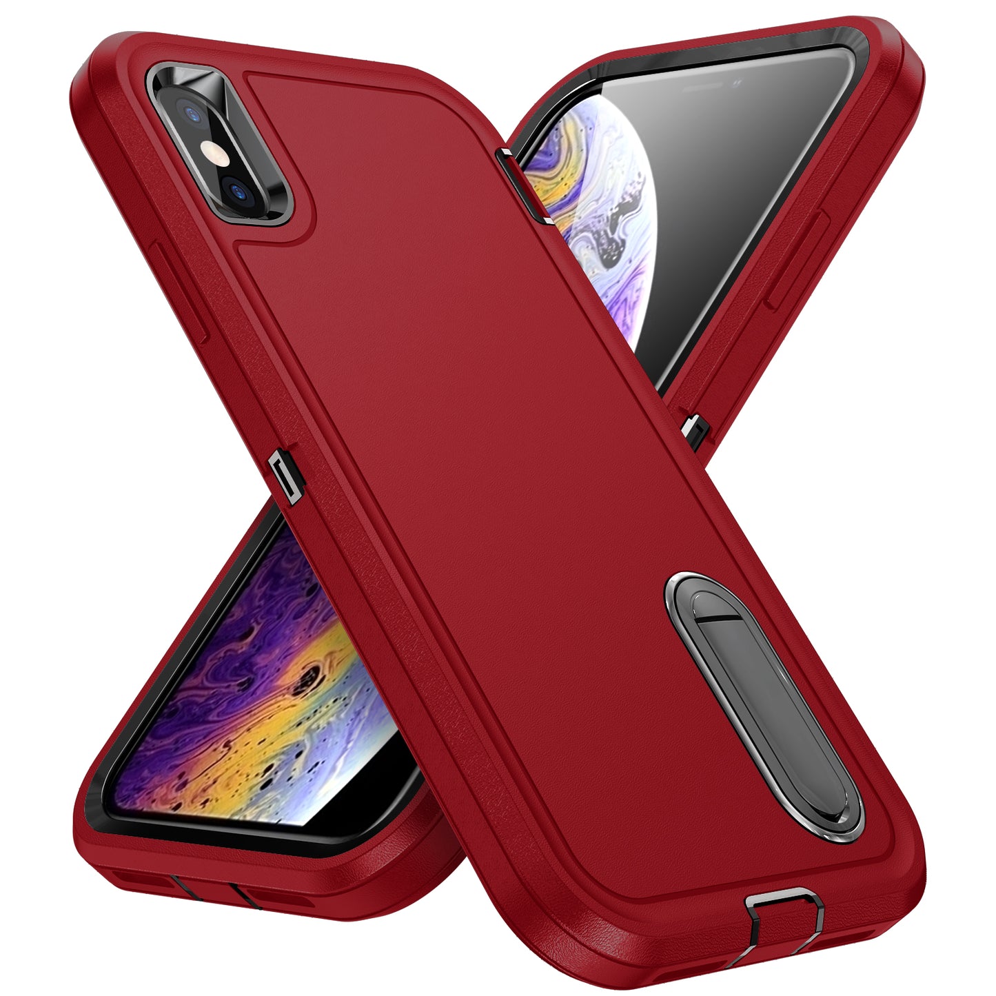 Defender Stand iPhone X Xs Case Military Protection