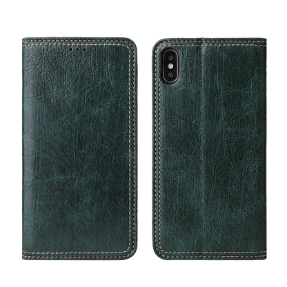 Tree Artificial Leather iPhone Xs X Case Wallet Stand