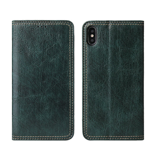 Tree Artificial Leather iPhone Xs Max Case Wallet Stand