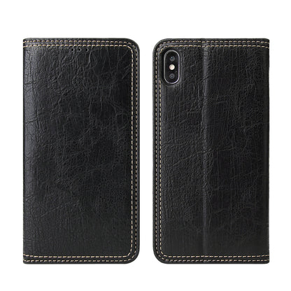 Tree Artificial Leather iPhone Xs X Case Wallet Stand