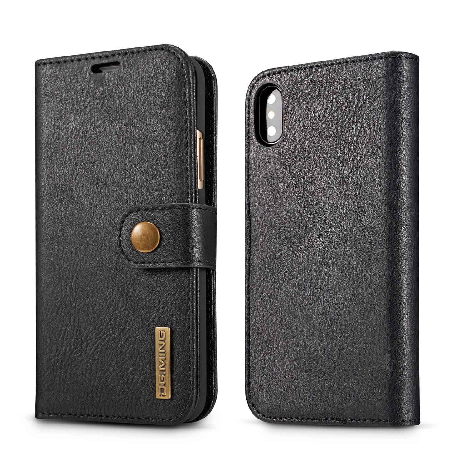 Wallet Detachable 2 In 1 Buckle iPhone X Case Magnetic