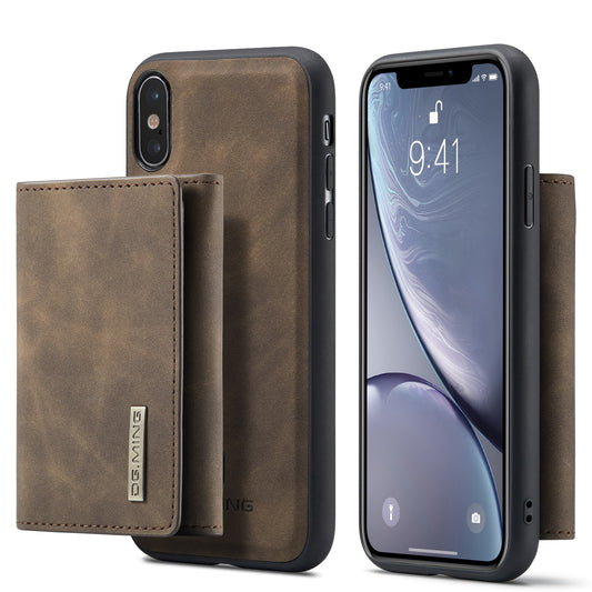 Retro Detachable Fold Wallet iPhone Xs Case Magnetic Clip