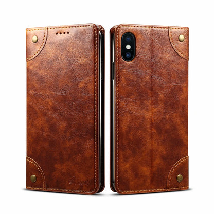 Baroque Wallet Stand iPhone Xs Max Case Magtic Flip