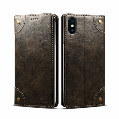 Baroque Wallet Stand iPhone Xs Max Case Magtic Flip