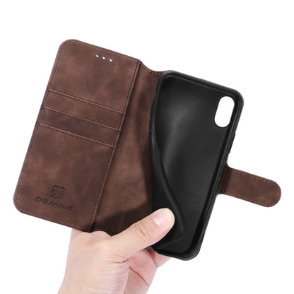 Retro Leather Edge iPhone Xs Max Case with Hand Strap