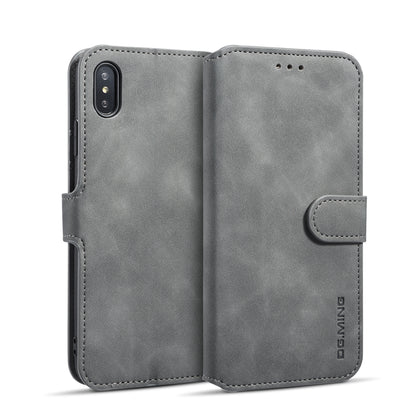 Retro Leather Edge iPhone Xs Max Case with Hand Strap