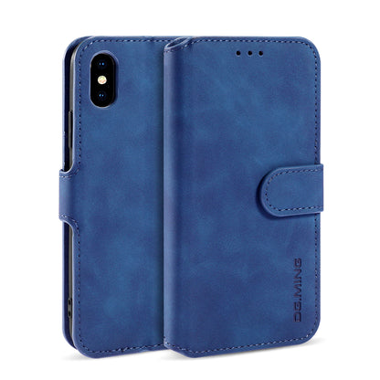 Retro Leather Edge iPhone Xs Max Case with Hand Strap