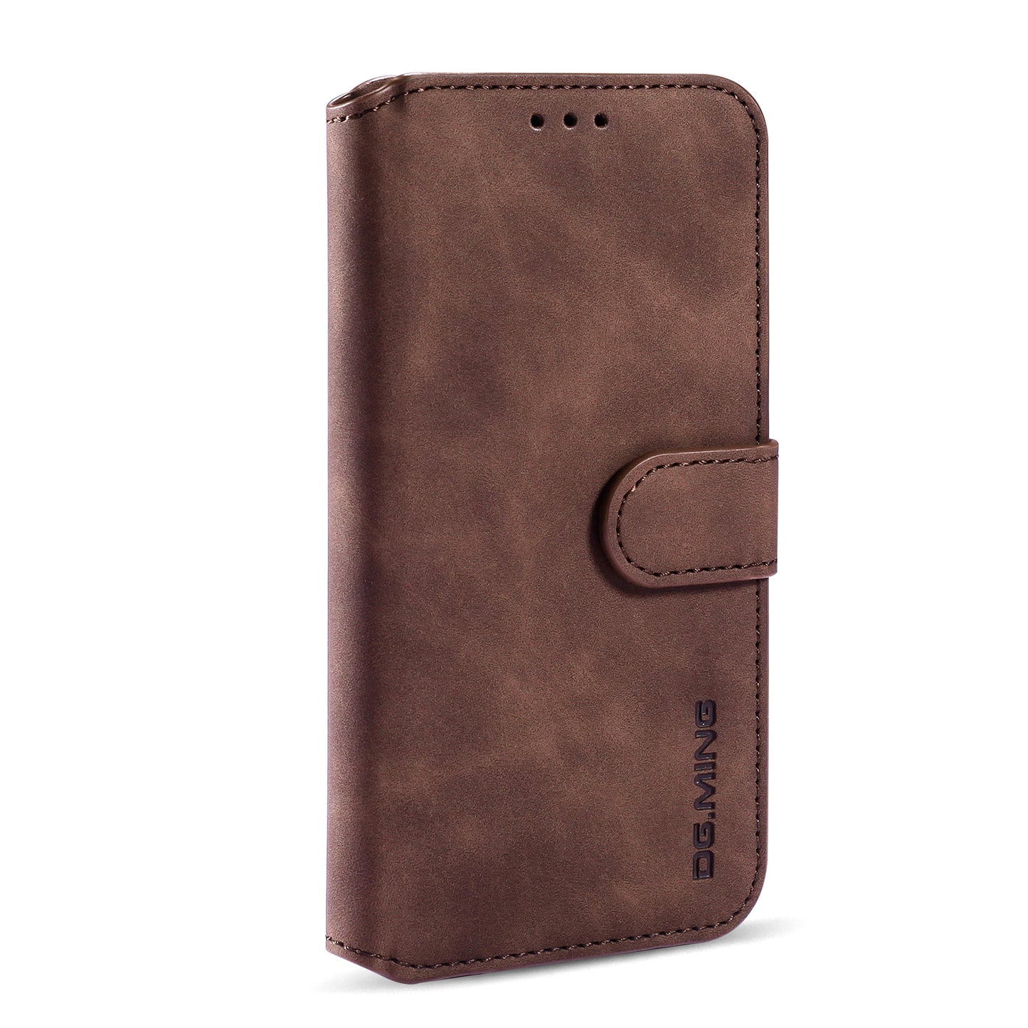 Retro Leather Edge iPhone Xs Max Case with Hand Strap