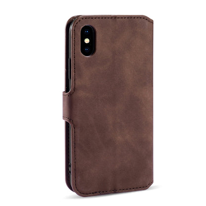 Retro Leather Edge iPhone Xs Max Case with Hand Strap