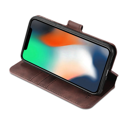 Retro Leather Edge iPhone Xs Max Case with Hand Strap