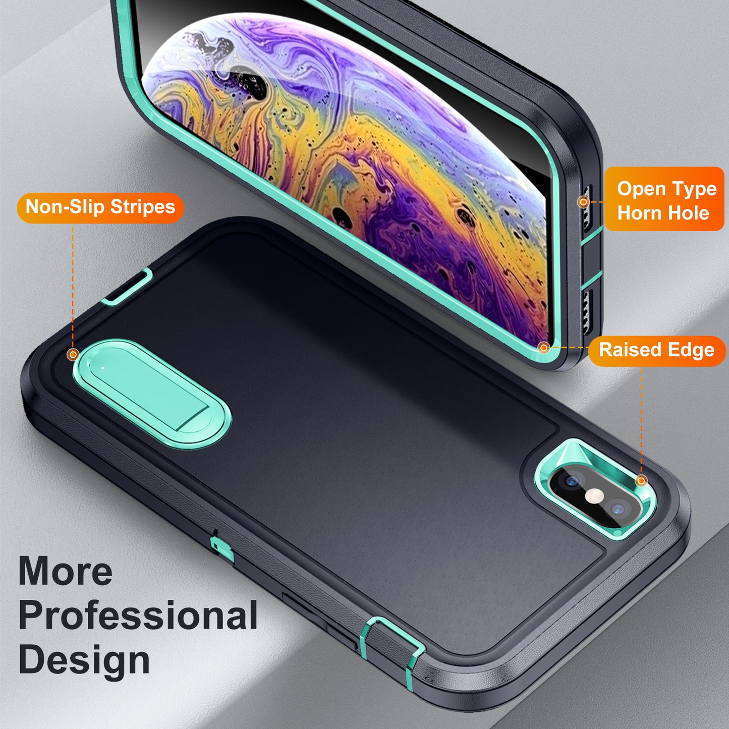 Defender Stand iPhone Xs Max Case Military Protection