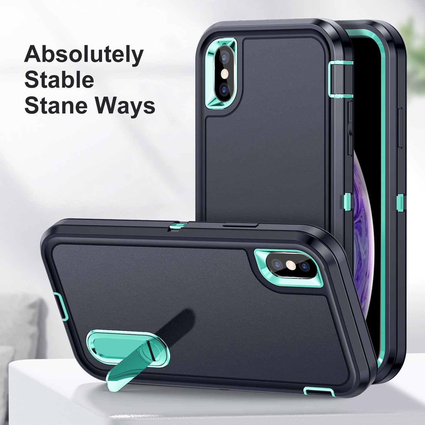 Defender Stand iPhone Xs Max Case Military Protection