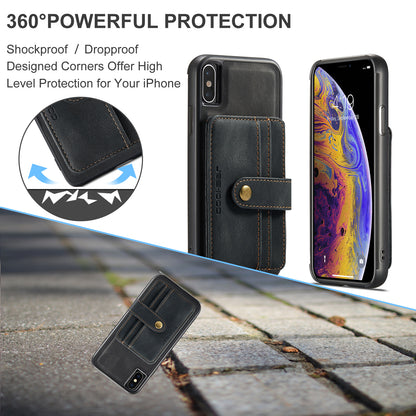 Powerful Magnetic Card Holder iPhone X Case Detachable