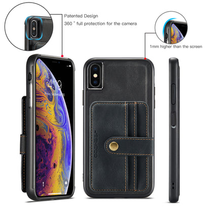 Powerful Magnetic Card Holder iPhone X Case Detachable