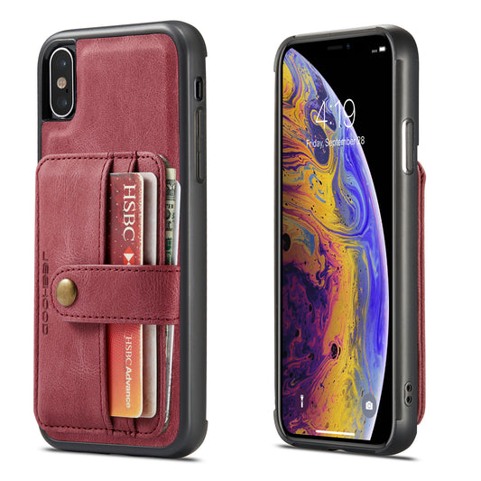 Powerful Magnetic Card Holder iPhone Xs Case Detachable