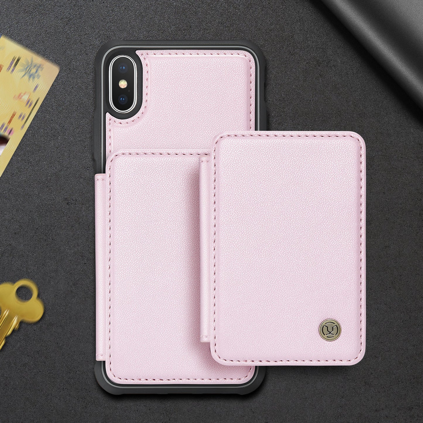 Magnetic Card Holder iPhone Xs Max Case Detachable RFID Blocking