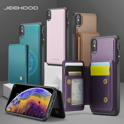 Magnetic Card Holder iPhone Xs Max Case Detachable RFID Blocking