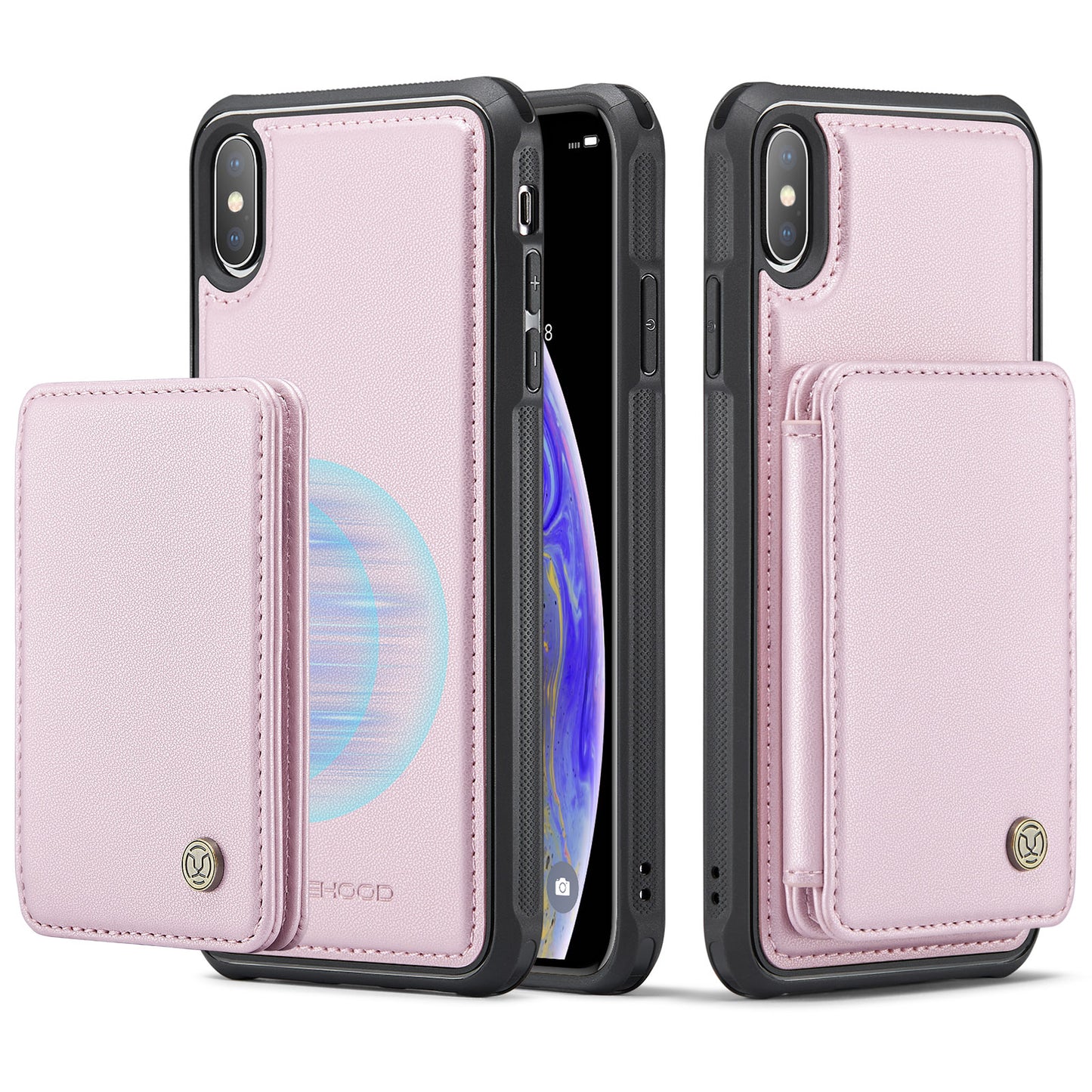 Magnetic Card Holder iPhone Xs Max Case Detachable RFID Blocking