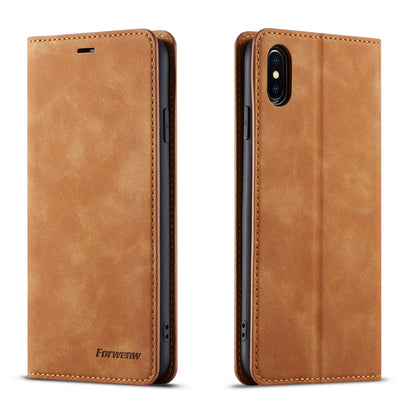 Illusion Slim Retro Leather iPhone Xs Max Case Magnetic