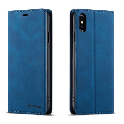 Illusion Slim Retro Leather iPhone Xs Max Case Magnetic