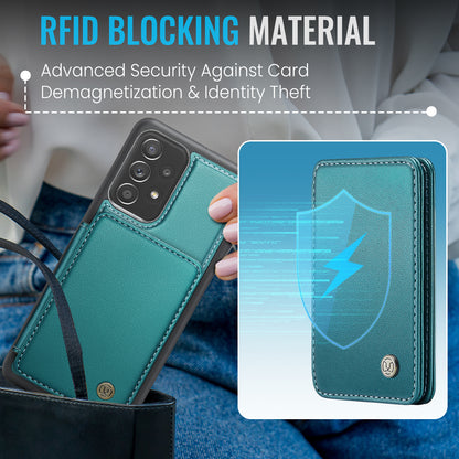 Magnetic Card Holder Galaxy A23 Case Detachable RFID Blocking