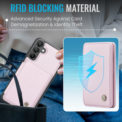 Magnetic Card Holder Galaxy A15 Case Detachable RFID Blocking