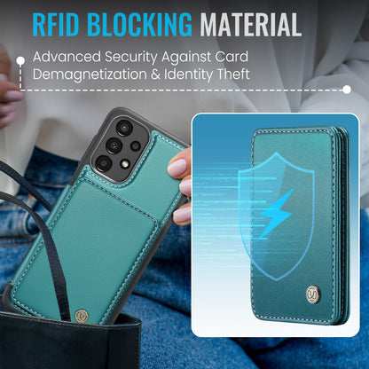 Magnetic Card Holder Galaxy A33 Case Detachable RFID Blocking