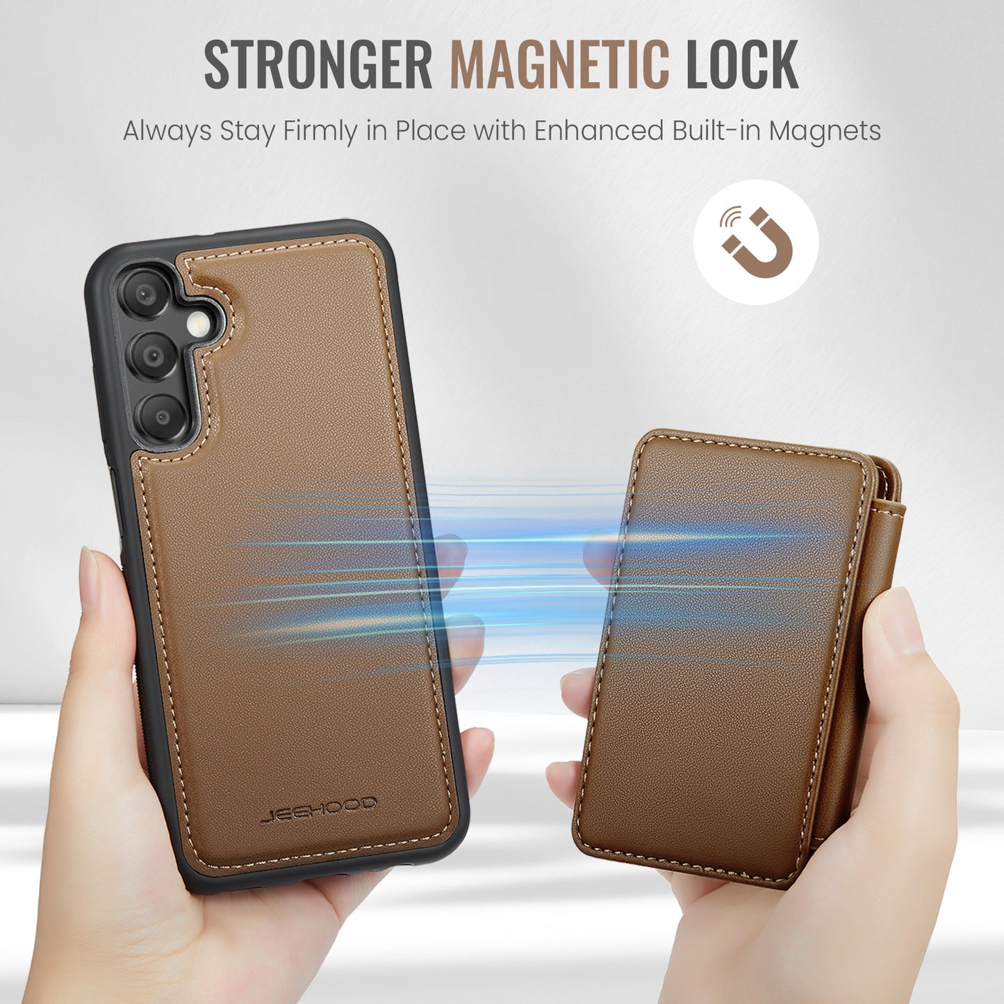 Magnetic Card Holder Galaxy A35 Case Detachable RFID Blocking