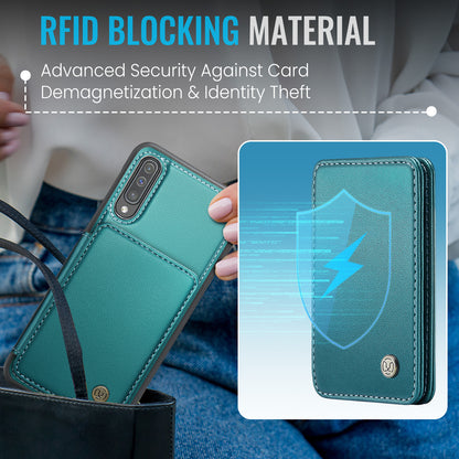 Magnetic Card Holder Galaxy A50s Case Detachable RFID Blocking