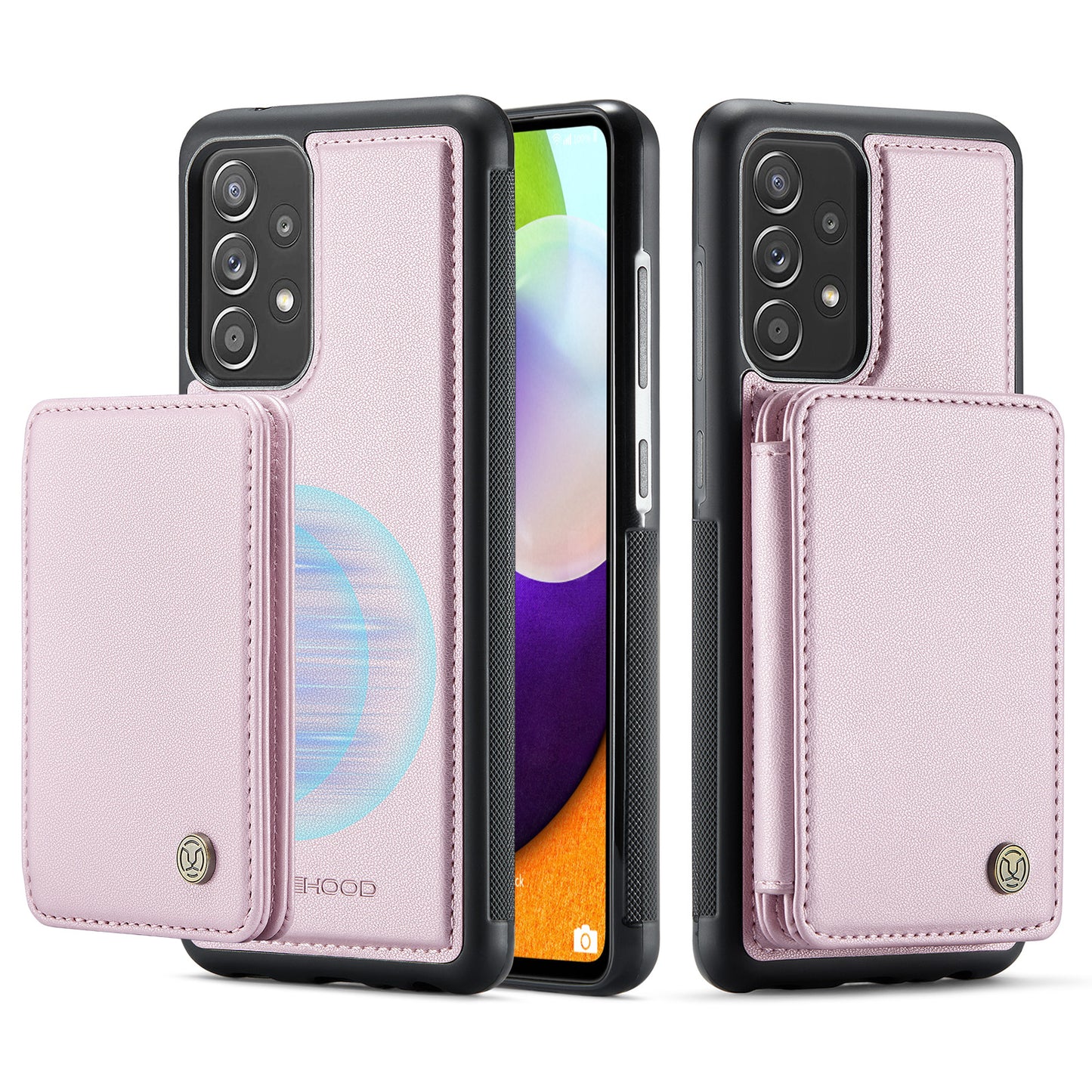 Magnetic Card Holder Galaxy A52 Case Detachable RFID Blocking