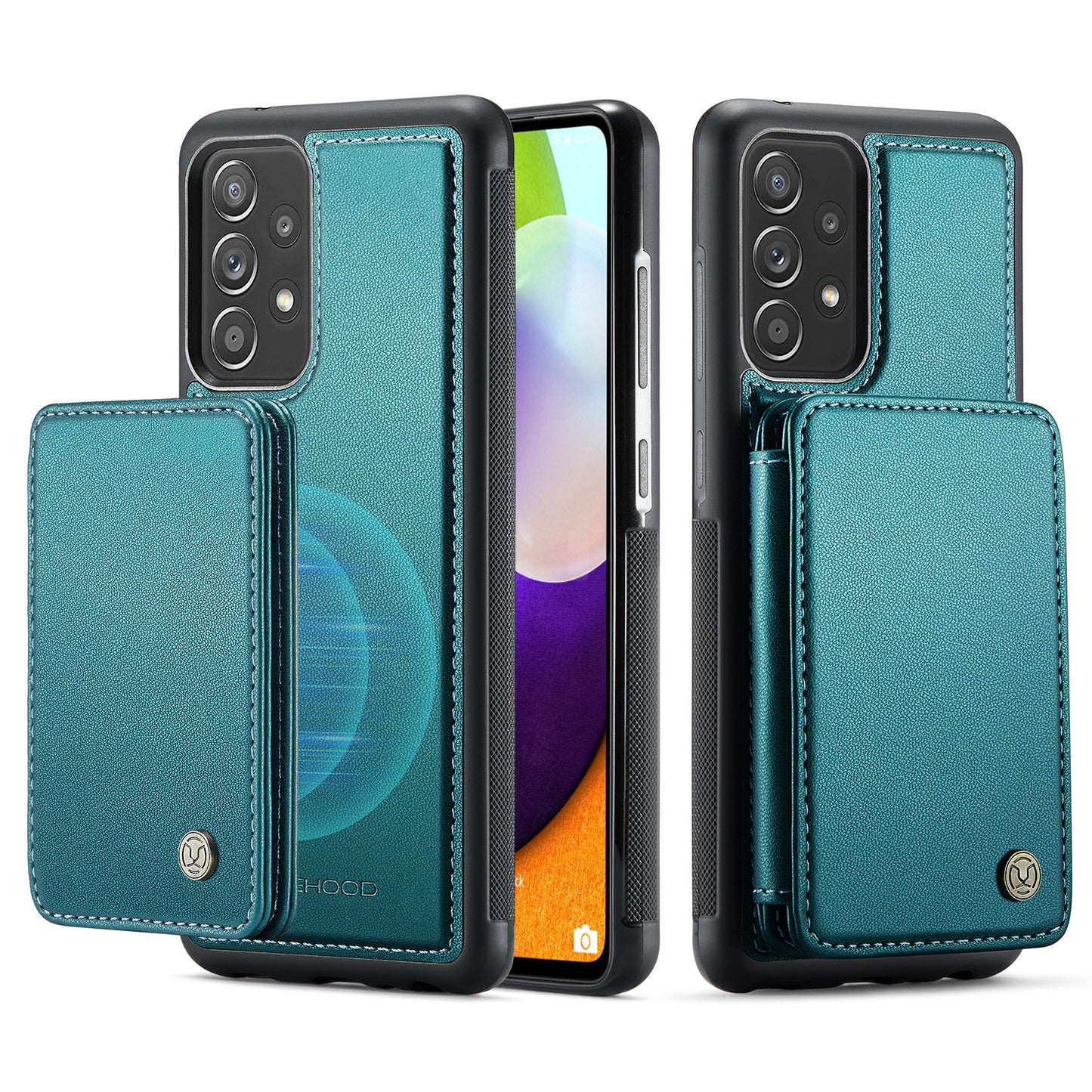 Magnetic Card Holder Galaxy A52 Case Detachable RFID Blocking