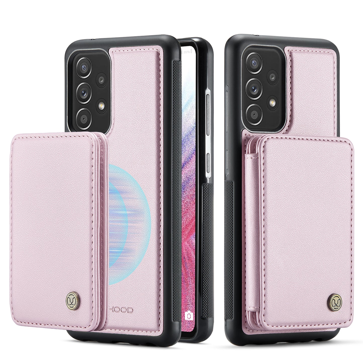 Magnetic Card Holder Galaxy A53 Case Detachable RFID Blocking