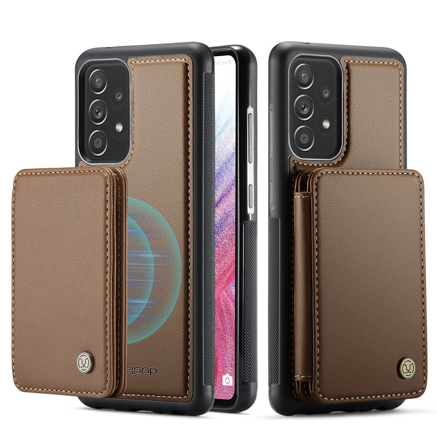 Magnetic Card Holder Galaxy A53 Case Detachable RFID Blocking