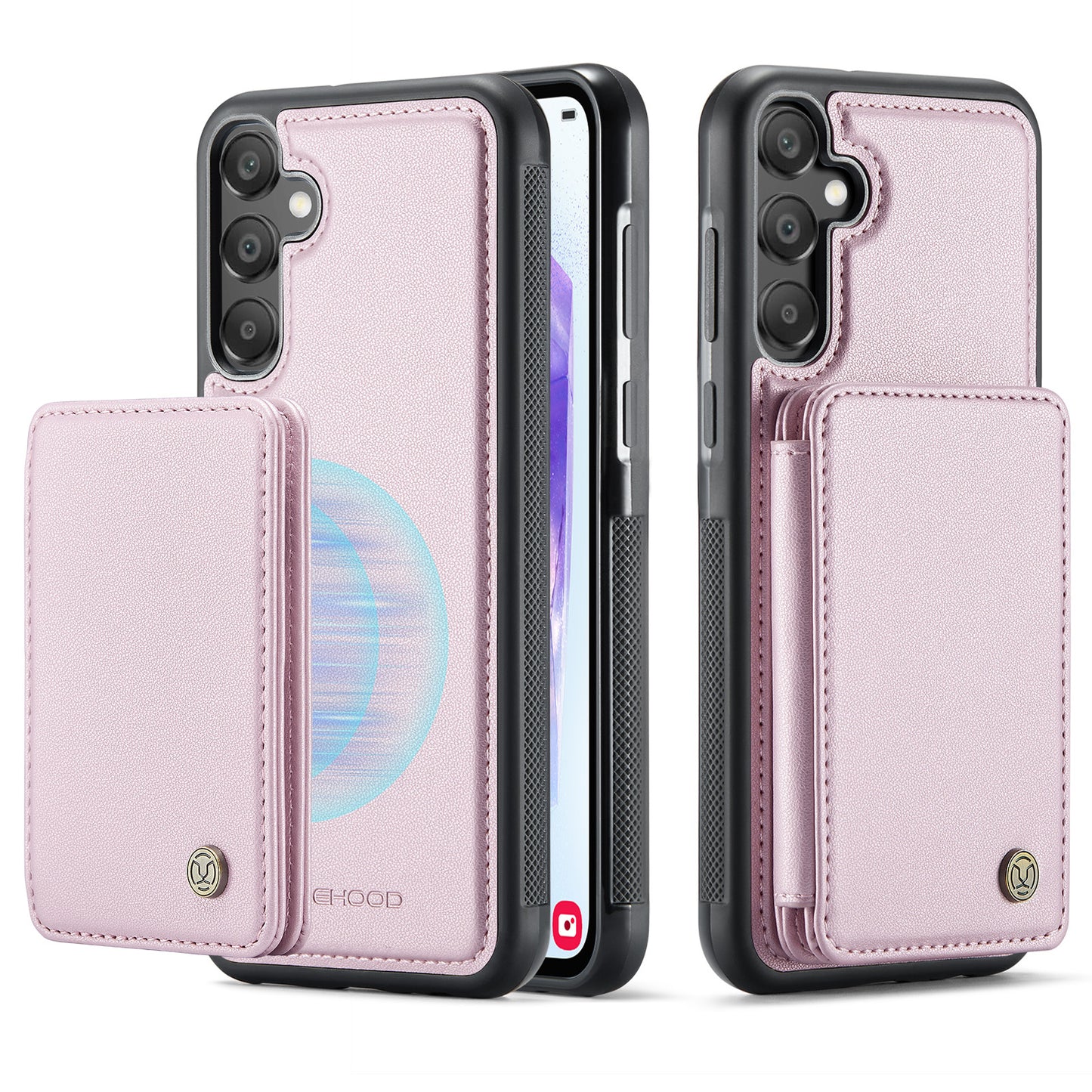 Magnetic Card Holder Galaxy A55 Case Detachable RFID Blocking