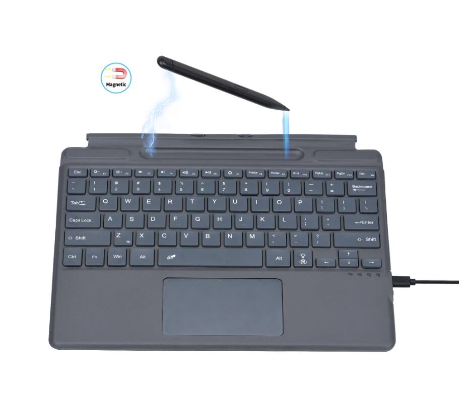 Smart Touchpad Keyboard Microsoft Surface Pro 8 with Pencil Holder