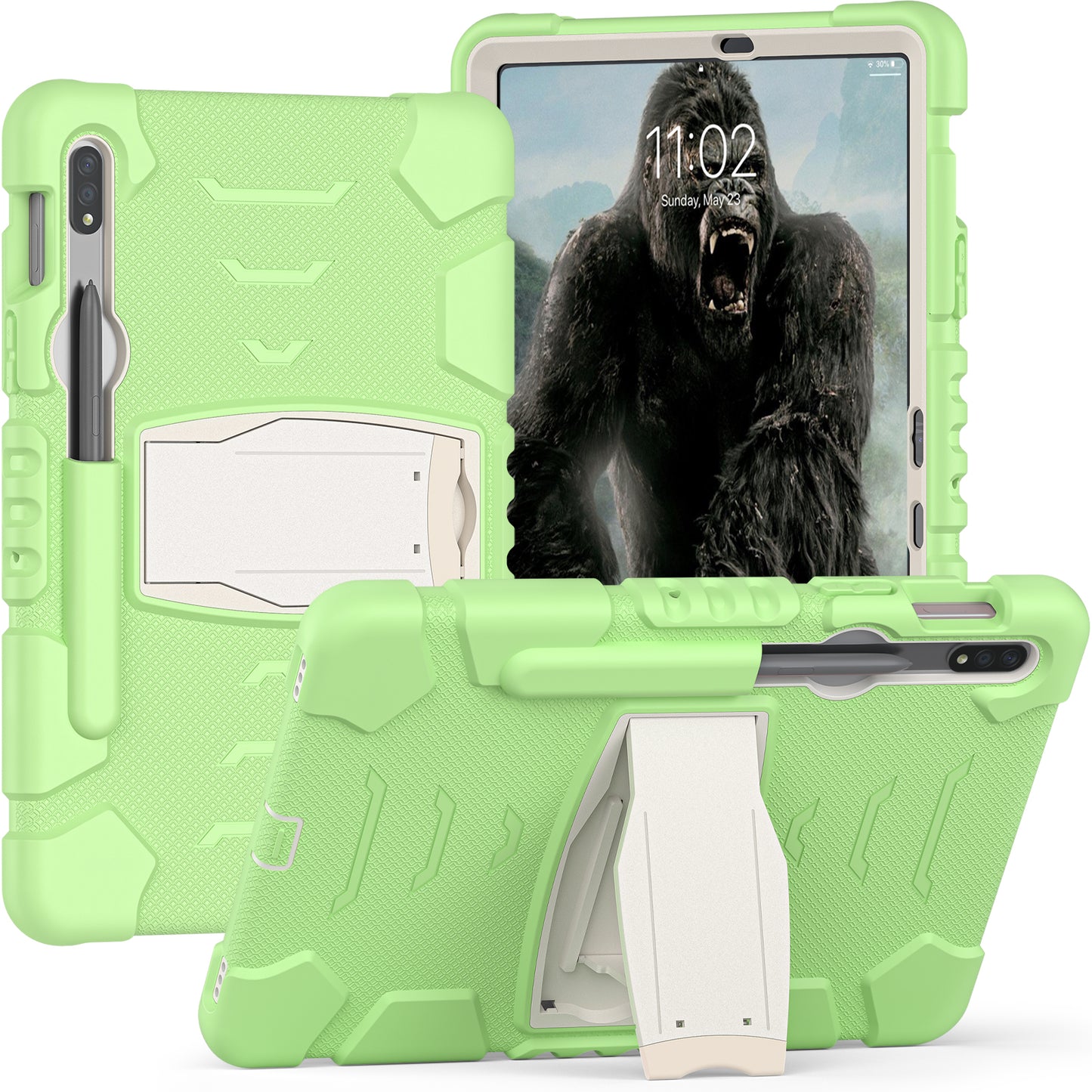 Gorilla King Kong Galaxy Tab S8 Case Stand Triple Protection