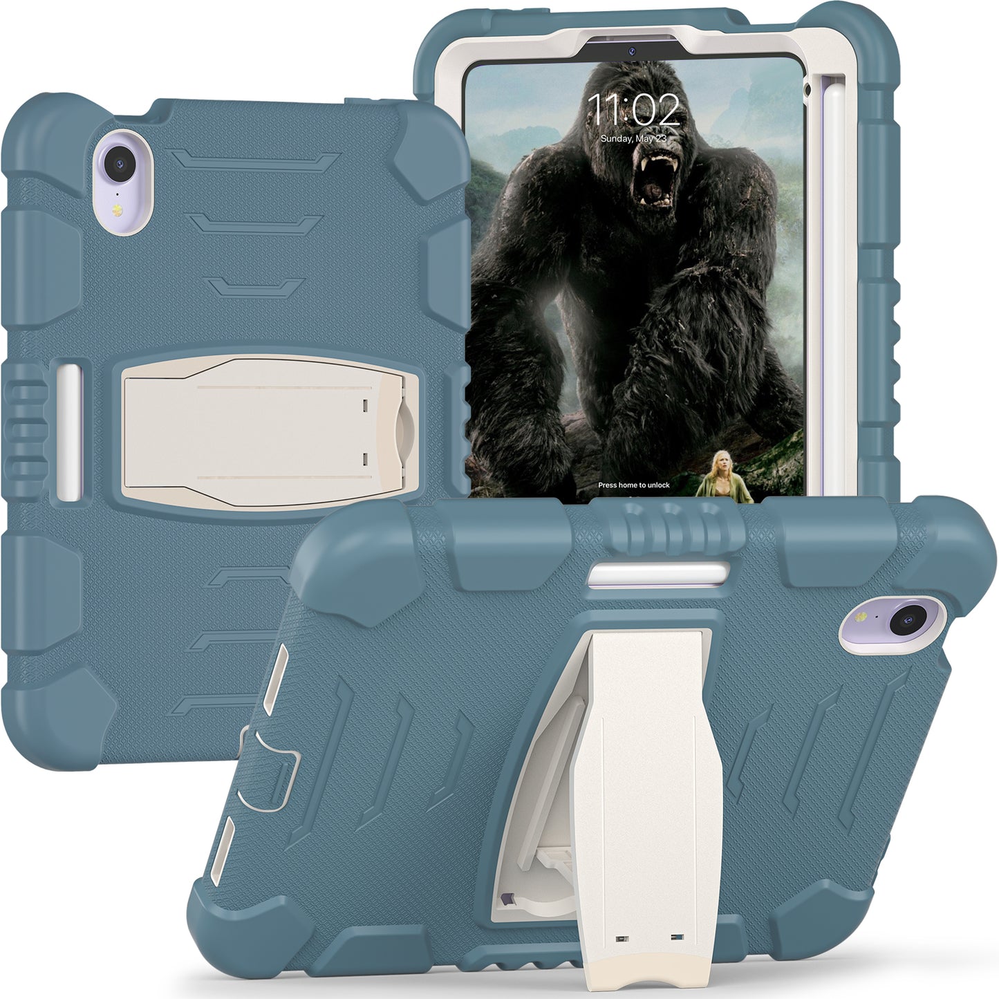 Gorilla King Kong iPad Mini 6 Case Stand Triple Protection