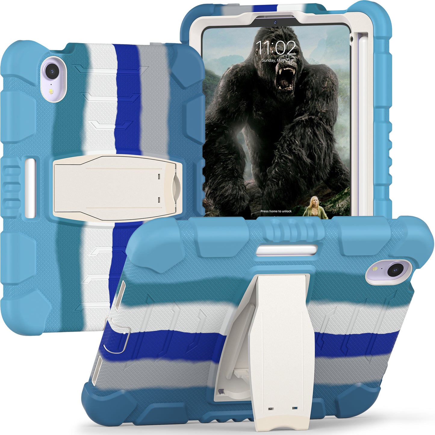 Gorilla King Kong iPad Mini 6 Case Stand Triple Protection